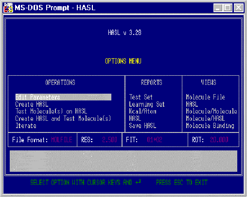 Options Menu Screen
