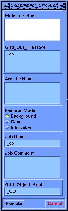 Complement_Grid Archive Functions Parameter Block