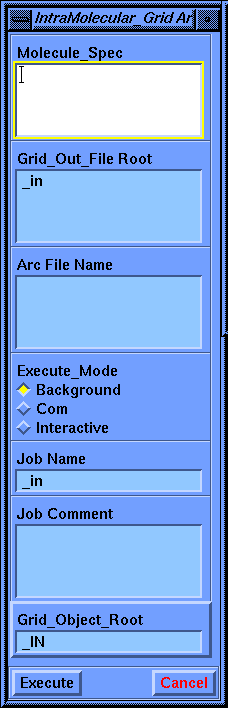 IntraMolecular_Grid Archive Functions Parameter Block